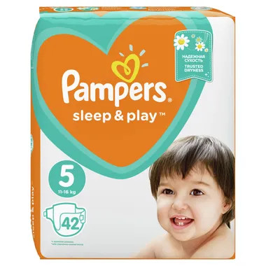 Pampers Sleep & Play pelenka, Junior 5, 11-16 kg, Havi csomag 168db