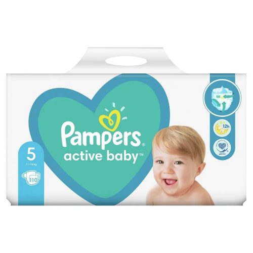 PAMPERS Active Baby Dry, pelenka, méret: 5, 110db