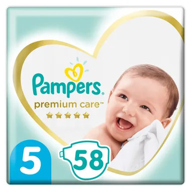 PAMPERS Premium Care, Junior pelenka, méret: 5, 116db