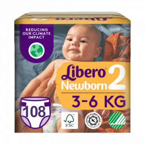 Libero Newborn pelenka 2, 3-6kg 108db